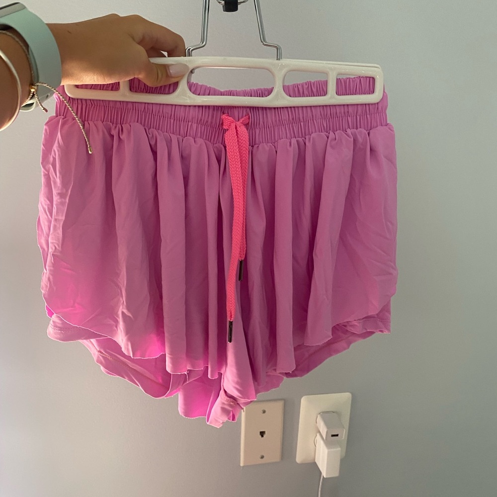 Pink flowy athletic shorts! Love these but I don’t want them anymore.
